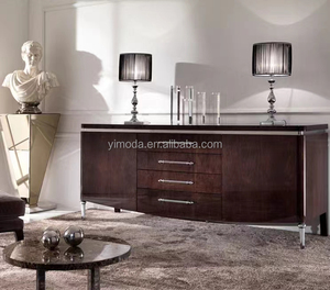 Sang trọng thanh lịch cổ điển màu trắng nâu sideboard tự chọn Bảng rắn gỗ bên tủ đựng thức ăn tủ trong phòng ăn - Product Image 3