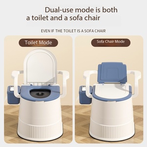 Household Adjustable Human Medical Shower Toilet Potty Commode Chair for Adult Old Man - Product Image 5