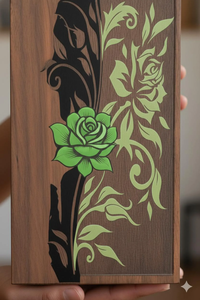 Urne funéraire commémorative avec fleurs pour cendres humaines, pour fournitures funéraires, pour grossistes - Product Image 4