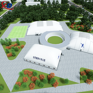 Lớn <span class=keywords><strong>Inflatable</strong></span> pvdf điều hòa không khí mái vòm lều cho thể thao khác nhau hiệu quả cài đặt không khí hỗ trợ bóng đá mái vòm bơm hơi - Product Image 6