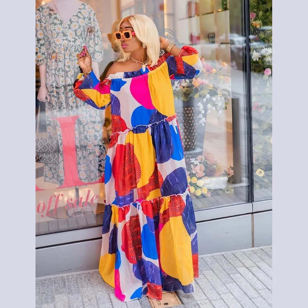 maxi dresses for fall 2021 2021 Fall Ladies Straight Shoulder Sleeveless Long Elegant Maxi Women  Dresses With Blet| Alibaba.com