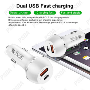 48W Kép USB <span class=keywords><strong>C</strong></span> Car Charger Adapter USB-<span class=keywords><strong>C</strong></span> Để <span class=keywords><strong>C</strong></span> Nhanh Chóng Sạ<span class=keywords><strong>c</strong></span> Cho iPhone 15/15 <span class=keywords><strong>C</strong></span>ộng Với/15 Pro/15 Pro Maxipad Pro/Không Khí/Samsung Galaxy - Product Image 2