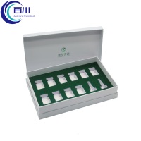 Caja de Regalo Creativa Vintage con Tapa Verde, Caja Rígida con Logotipo Personalizado para Frascos, Botellas, Perfumes, Productos de Cuidado de la Piel y Cosméticos