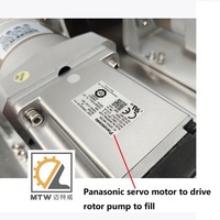 Machine de remplissage automatique MTW pour pâtes épaisses, liquides alimentaires et beurre de cacahuète, avec pompe à lobes rotative