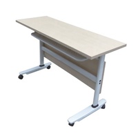 Table d'entraînement pliable en bois / Table pliante Bureau Bureaux modernes Meubles de bureau à domicile Métal, métal et bois 1 ensemble