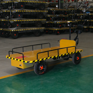 Chariot de manutention électrique robuste à quatre roues pour le transport de palettes et de marchandises en entrepôt et logistique - Product Image 4