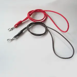 vlecht lederen sleutel lanyard voor sleutels