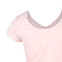 Justaucorps de ballet à manches courtes en coton et élasthanne pour filles, avec taille élastique, pour l'entraînement de danse - En stock