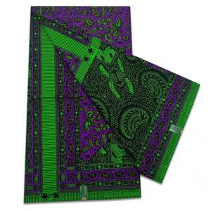 Thời Trang Nigeria DIY Dress Chất Liệu Phi Cotton <span class=keywords><strong>Polyester</strong></span> Wax <span class=keywords><strong>In</strong></span> Vải Bất SÁP 6 <span class=keywords><strong>Yards</strong></span> - Product Image 2