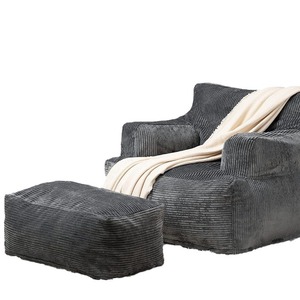 Retro Block <b>Sofa</b> Square Upholstered Foam Single Seat Living Room Bedroom Chair - Product Image 5