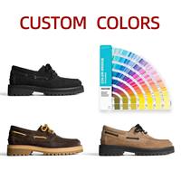 Baskets personnalisables marron pour hommes en cuir véritable suédé de vache, style vintage délavé, à semelle épaisse, faites à la main, décontractées, de sport et de skate, Factor