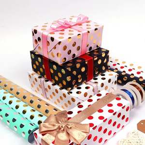 Wholesale 80g <b>Birthday</b> Kraft <b>Paper</b> 43*300cm Luxury Custom Gift Packaging <b>Wrapping</b> <b>Paper</b> <b>Roll</b> - Product Image 1