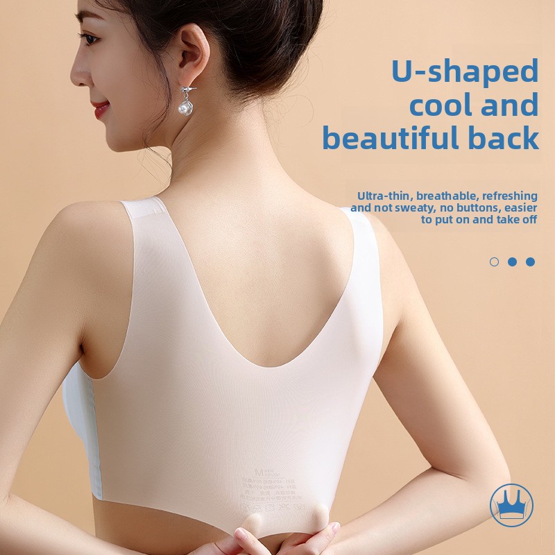 Customizable Women's High Support Crisscross Straps Large Busts Slimming Push-Up Spandex Sports Bra Seamless Breathable