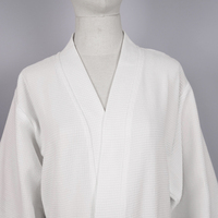 Peignoir en coton tricoté à motif gaufré, unisexe, pour hôtel, sauna, resort, spa, salon, léger et respirant, vente en gros