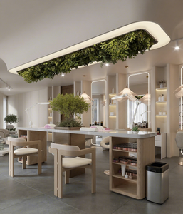 Diseño Interior Moderno y de Lujo para Barbería |   Muebles de Salón Personalizados, Ecológicos y Duraderos con LED |   Solución Integral Llave en Mano para Belleza - Product Image 4