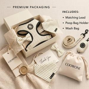 OEM Hundegeschirr mit Eigenem Logo, Weiches Neopren-Polsterungsgeschirr-Set, Musterdesign Haustiergeschirr und Leinenset für Welpen - Product Image 1
