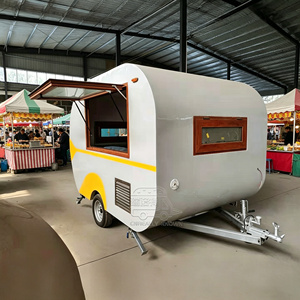 Carrito de Hamburguesas Único, Camión de Helados Móvil, Remolque de Comida y Café Totalmente Equipado - Product Image 1