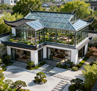 Villas préfabriquées de luxe personnalisables en structure légère en acier pour bureaux et hôtels – Maisons internationales portables