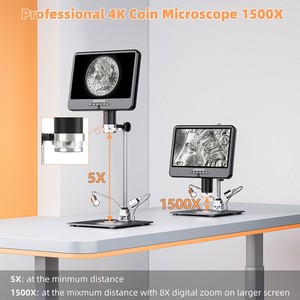 Microscopio electrónico AD208SE 4K UHD <span class=keywords><strong>Digital</strong></span> 1500X con LCD de 10,1 pulgadas para reparación de electrónica - Product Image 5