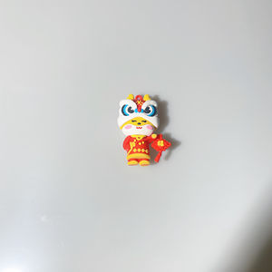 Llavero Personalizado con Diseño de Danza del León - Colgante para Llaves de Coche, Adorno Decorativo para <span class=keywords><strong>Mochila</strong></span> Hecho de PVC o Resina - Product Image 1