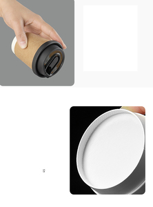 Xinrunjin ถ้วยกาแฟกระดาษสองชั้นแบบใช้แล้วทิ้ง8ออนซ์280มล. ถ้วยนำกลับบ้านทนความร้อนพร้อมฝาปิดนมชาคาเฟ่สำนักงานการจัดเลี้ยงอาหาร - Product Image 6