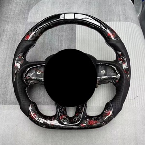 Volant en fibre de carbone sur mesure pour Dodge Charger avec LED, volant personnalisé pour Dodge Charger - Product Image 2