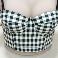 Meilleures ventes : Haut de soutien-gorge corset bustier pour femme, tendance, brillant, sexy, push-up, réglable, grande taille, avec bretelles
