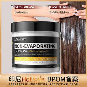 KORMESIC Vente en gros de marques privées OEM <span class=keywords><strong>Masque</strong></span> capillaire lissant et hydratant sans évaporation Soins des cheveux BPOM Marché <span class=keywords><strong>indonésien</strong></span> - Product Image 2