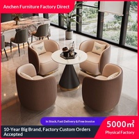 Ensemble de canapé et de chaise de bureau en cuir de luxe léger avec structure métallique, mousse haute densité personnalisable pour l'utilisation dans les hôtels et les salles d'accueil professionnelles