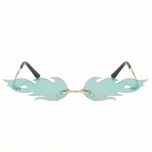 Nouveauté 2019 Lunettes de soleil pour femmes UV 400 sans monture étroites - Product Image 4