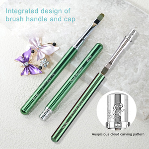 แปรงเพ้นท์เล็บแบบเปลี่ยนหัวได้ แปรงเส้นเล็กพิเศษสำหรับทำไลน์เนอร์แบบไล่สี แปรงเจลสำหรับตกแต่งเล็บ ใช้ได้กับการทำเล็บทั่วไป - Product Image 4
