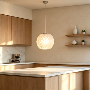 Scallop Shell Pendant Light Modern <b>White</b> Chandelier <b>Hanging</b> Lamp for Bedroom Restaurant Bar E26 - Product Image 4