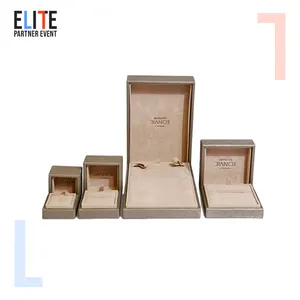 Luxury White Cardboard Paper Bracelet Necklace Jewelry Boxes Packaging With Custom Logo