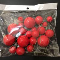Balles de Décoration de Gâteau Tendances pour Joyeux Anniversaire, Billes Macaron en Stock, Faux Ornements pour Pâtisserie