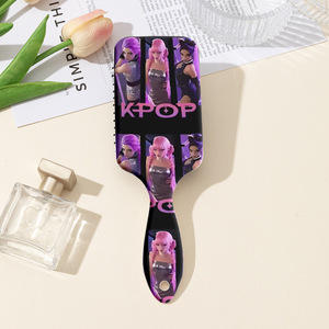 Escova de Cabelo com Estampa de Grupo Feminino K-<span class=keywords><strong>pop</strong></span> Mais Vendida, Escova Massageadora de Couro Cabeludo, Escova Alisadora e Pente para Estilização - Product Image 5