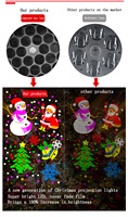 Lampe de projection de flocons de neige, projecteur d'étoiles, 16 motifs, USB 5V, Noël, Nouvel An, fête, mariage, Halloween, Saint-Valentin