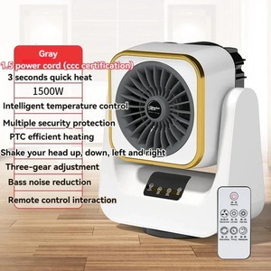 Nouveau Chauffage 1500W à Faible Consommation Énergétique, Ventilateur d'Air Chaud à Cycle Thermique Rapide, Silencieux, Sécurisé, de Bureau, avec Télécommande et Affichage Numérique - Product Image 6