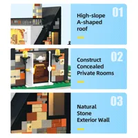 Jie Star 89158 2026 Villa casa arquitectura ladrillo modelo adulto Street View Modular regalos creativos para adultos juegos de bloques de construcción