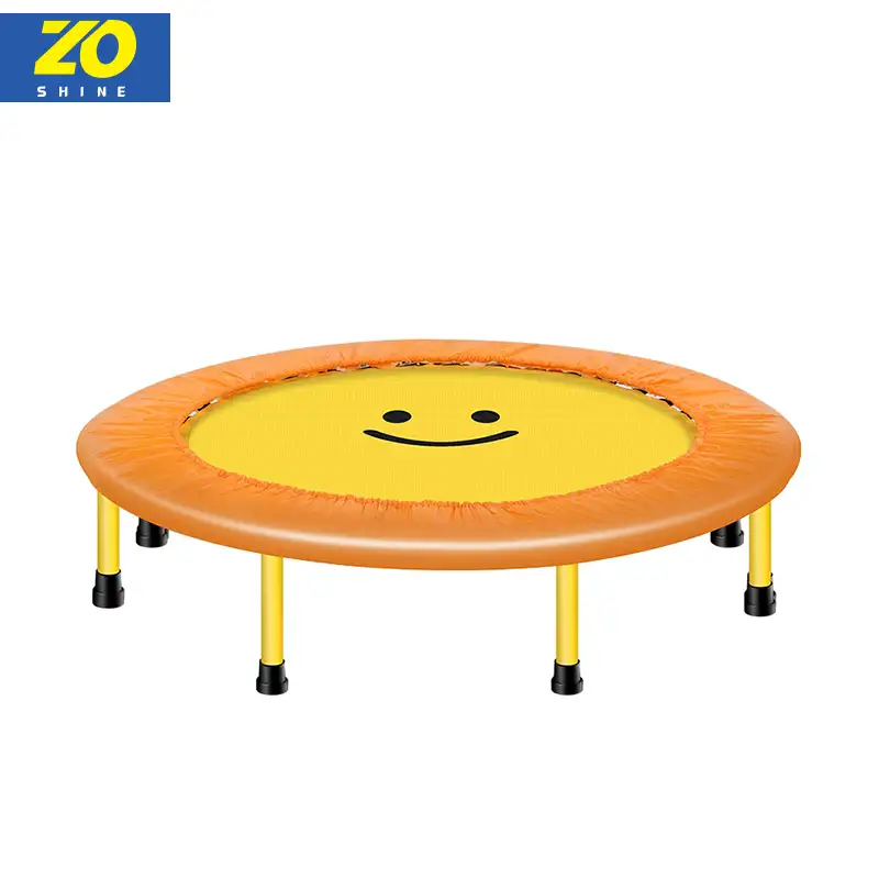 Zoshine Hot Sale Kids' Folding bungee jumping bed spring smiling face 40 Inch trampoline For Sale