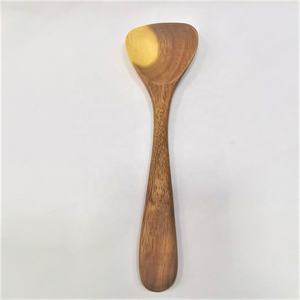 Utensilios de Cocina Ecológicos de Madera de Acacia, Juego de 2 Cucharas para Servir y Espátula Plana para Utensilios Antiadherentes, 100% Hechos a Mano, Estilo Americano - Product Image 2