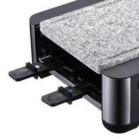 Neuer Grill Grill Raclette Party Maschine Temperatur regelung Elektrischer Grill für 4 Personen