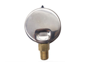 -30 ~ 6000PSI, 1.5 ''다이얼, 1/8'' NPT, 하단 마운트, 글리세린이 채워진 스테인리스 스틸 케이스 압력 게이지 - Product Image 2