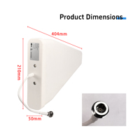 Antenne Cellulaire Haute Performance 12dBi Étanche Directionnelle Large Bande 4G LTE 800-2700MHz Connecteur N Mâle Double Polarisation AYS