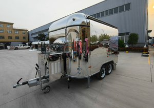 Meilleure vente remorque de hot-dogs chariot de restauration rapide avec roues facile à déplacer - Product Image 3