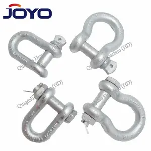 lifting shackle drop forged screw pin chain G210 shackle 4 times or 6 times...