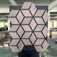 Panneau acoustique hexagonal 3D de haute qualité, matériau insonorisant écologique pour la décoration murale de bureau, panneau acoustique