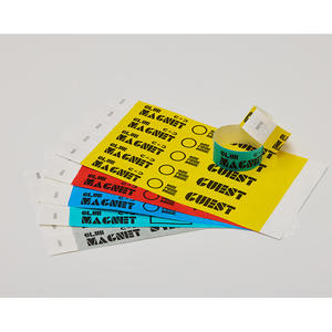 Impression de texte personnalisée pour la marque et le contrôle : Bracelets TYVEK unis de 19 mm (3/4 po) pour le contrôle d'accès - Product Image 1