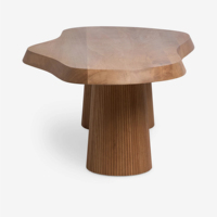 Table basse moderne minimaliste pour salon, design créatif en bois, respectueuse de l'environnement