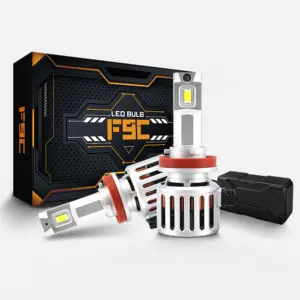 Sistema de iluminación automático súper brillante, Bombilla de faro LED para coche H11 H7 H4 H13 9005/HB3 9006/HB4 90W, bombillas LED para coche, faros delanteros F9C