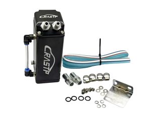 Kit de récupération d'huile en aluminium carré RASTP 750ML - Conception à déflecteurs pour système PCV, réduit l'accumulation de <span class=keywords><strong>carbone</strong></span>, comprend des tuyaux et des raccords - Product Image 2